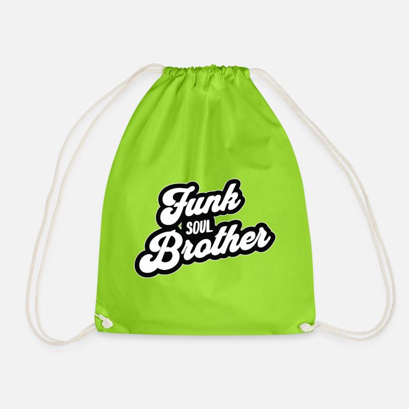 Funk Soul Brother Retro - Turnbeutel - Neongrün