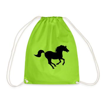 Cheval Noir-Kreation von Louis RUNEMBERG Adagp - Turnbeutel - Neongrün - Vorne