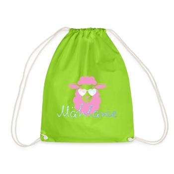 Mählanie - Drawstring Bag - neon green - Front