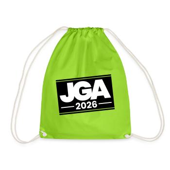Jga 2026 Junggesellenabschied - Turnbeutel - Neongrün - Vorne