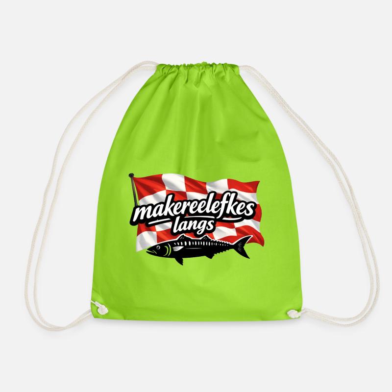 makereelefkes_langs - Turnbeutel - Neongrün