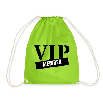 Membre VIP - Fête du Club pour Personnes Très Importantes - Sac de sport léger - vert néon - Devant
