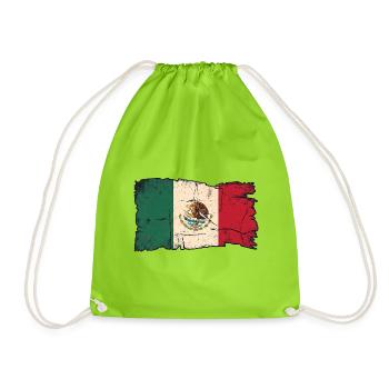 Drapeau mexicain - Sac de sport léger - vert néon - Devant