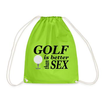 golf - Turnbeutel - Neongrün - Vorne