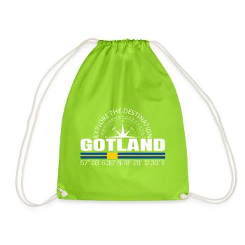 Gotland - Sac de sport léger - vert néon - Devant