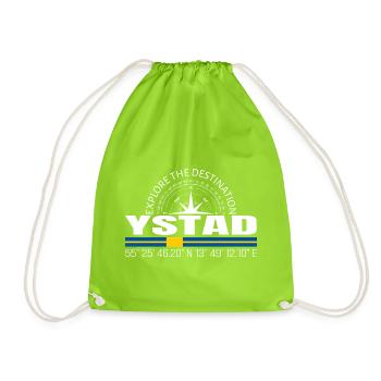 Ystad - Drawstring Bag - neon green - Front