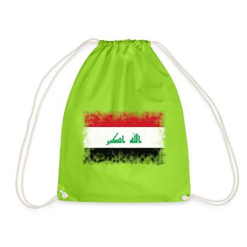 Irak - Turnbeutel - Neongrün - Vorne