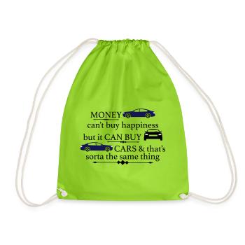 Voiture - Sac de sport léger - vert néon - Devant