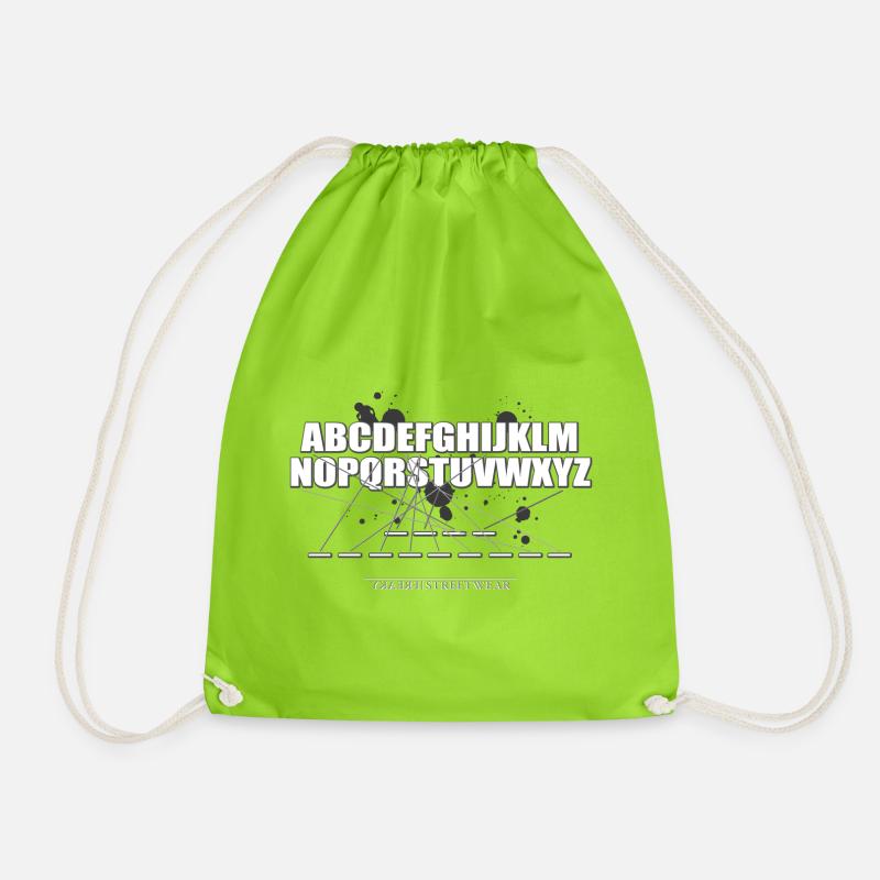 The Quest - Stay Different - Drawstring Bag - neon green