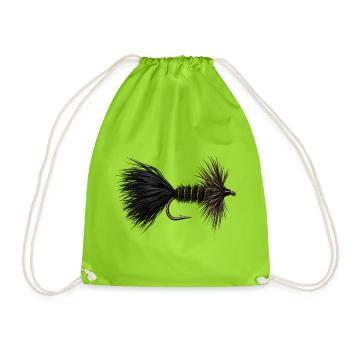 Wooly Bugger Streamer - Turnbeutel - Neongrün - Vorne