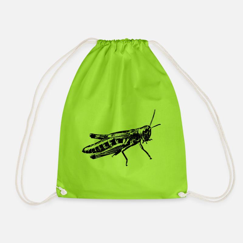 grasshopper graphic - Turnbeutel - Neongrün
