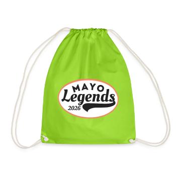 Mayo Legends 2026 - Drawstring Bag - neon green - Front