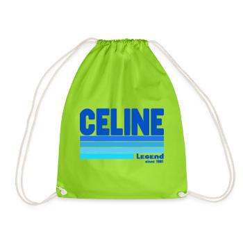 Légend Céline bleu - Turnbeutel - Neongrün - Vorne