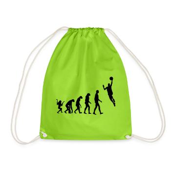 Basketball / Basketball / Basktet-Ball / Sports - Drawstring Bag - neon green - Front