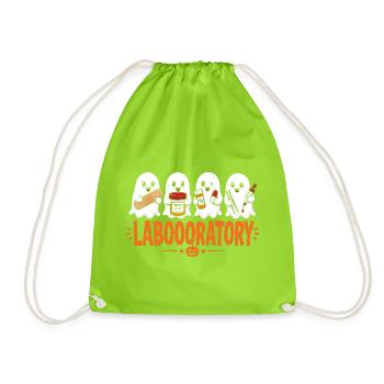 Nurse Nurse Halloween - Drawstring Bag - neon green - Front