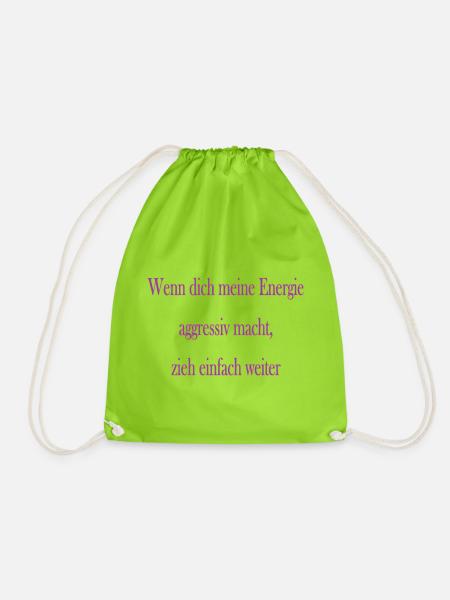 Energie - Turnbeutel - Neongrün