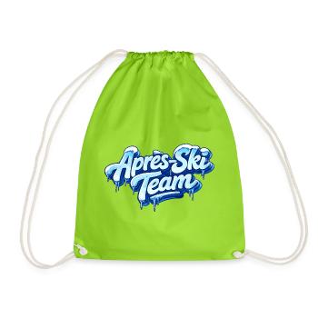 Après Ski Team Party - Drawstring Bag - neon green - Front