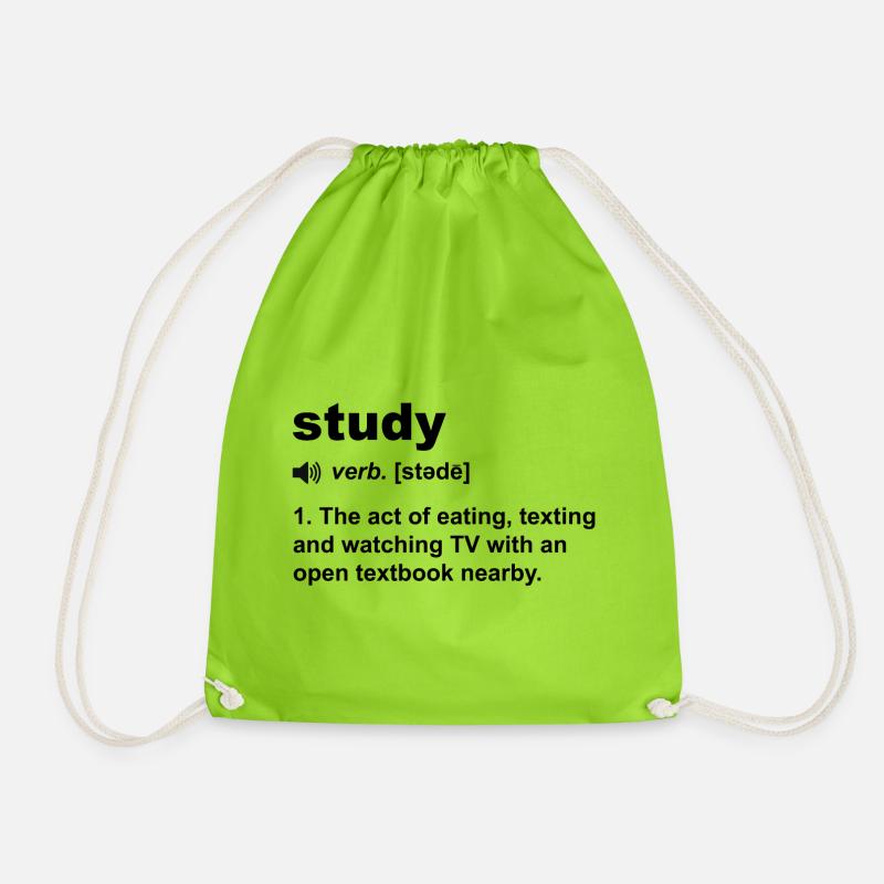 Study - Turnbeutel - Neongrün