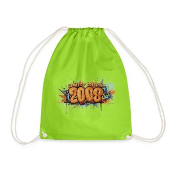 Limited Edition 2008 Graffiti - Turnbeutel - Neongrün - Vorne