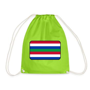 Logo du drapeau Schier – Island Wear - Sac de sport léger - vert néon - Devant