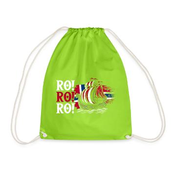 Norvège des fjords Norge Navire scandinave ro-viking - Sac de sport léger - vert néon - Devant