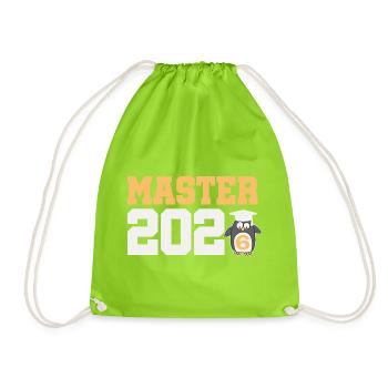 Master 2026 Graduation Graduation - Drawstring Bag - neon green - Front