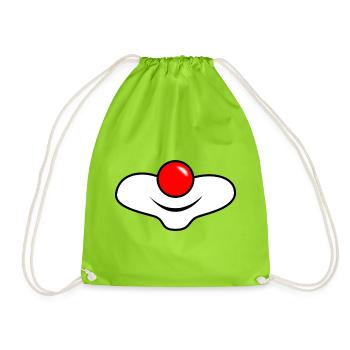 HUMOR. QUOTATION. MESSAGE. RETIREMENT. ANNIVERSARY. - Drawstring Bag - neon green - Front