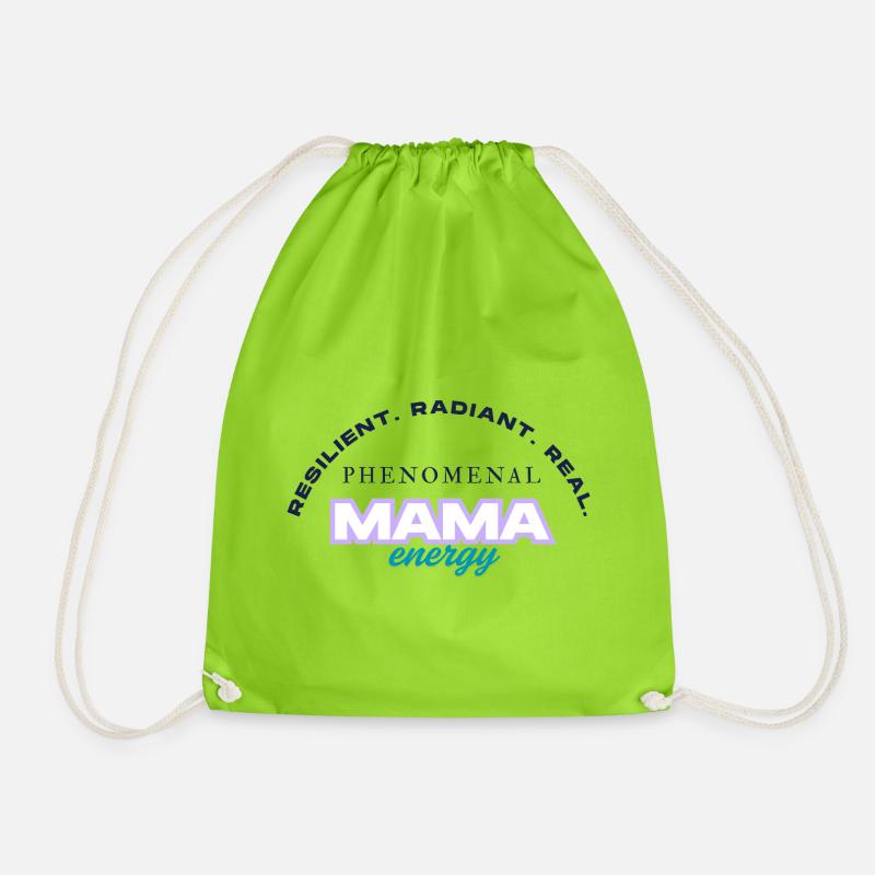 Phänomenale Mama-Energie - Turnbeutel - Neongrün