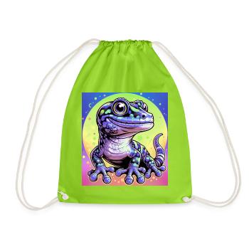 Gecko - Turnbeutel - Neongrün - Vorne