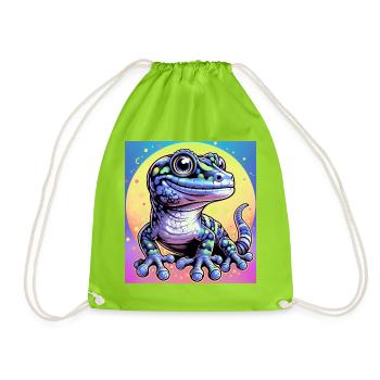 Gecko - Turnbeutel - Neongrün - Vorne