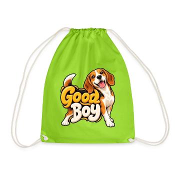 Beagle - Turnbeutel - Neongrün - Vorne