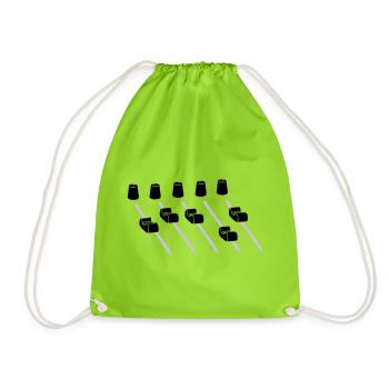 music mixer - Turnbeutel - Neongrün - Vorne