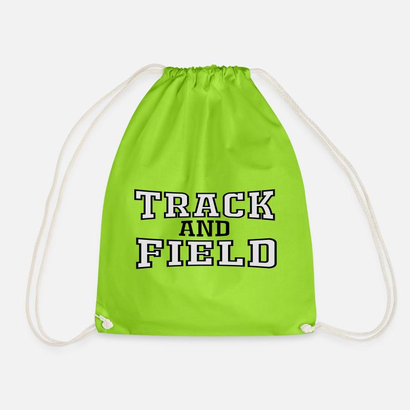 Track and Field - Drawstring Bag - neon green