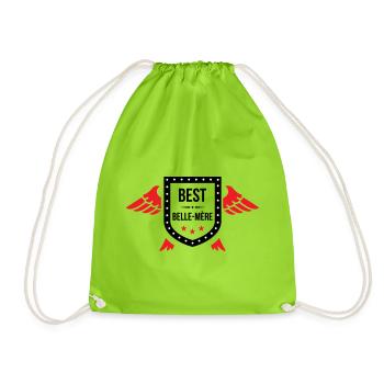 Meilleure Belle-Mère du Monde - Sac de sport léger - vert néon - Devant