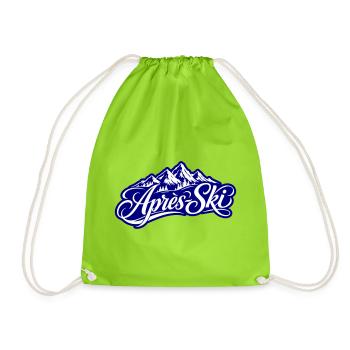 Apres Ski Berge - Turnbeutel - Neongrün - Vorne
