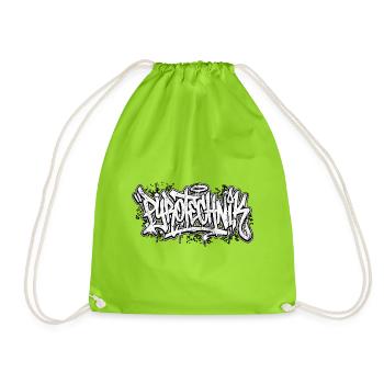 Journée de l’écriture du graffiti pyrotechnique - Sac de sport léger - vert néon - Devant
