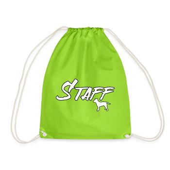 Staff Staffordshire Terrier Staffy Staffie - Turnbeutel - Neongrün - Vorne