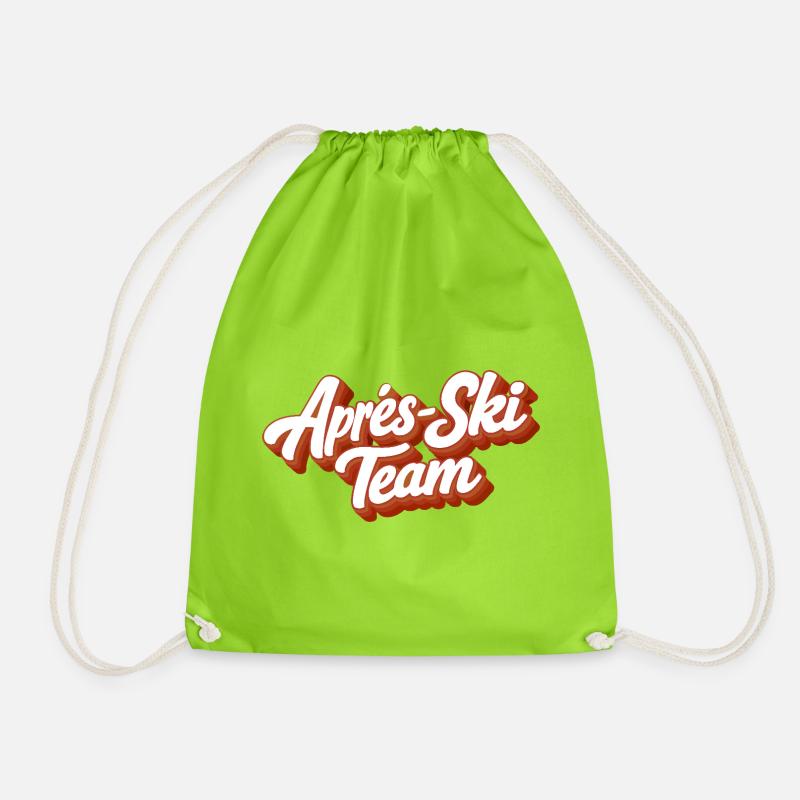 Apres Ski Team - Turnbeutel - Neongrün