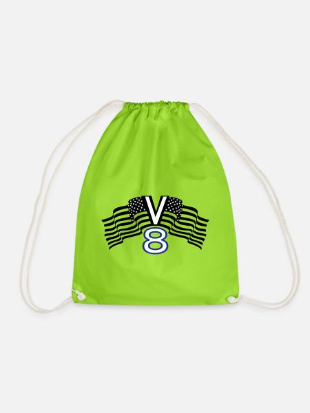 V8, muscle car, garage, voiture, tuning, États-Unis(25) - Sac de sport léger - vert néon