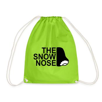 Abstract neon lights in cityscape - Drawstring Bag - neon green - Front