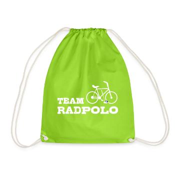 Team Radpolo Fahrradkultur - Turnbeutel - Neongrün - Vorne