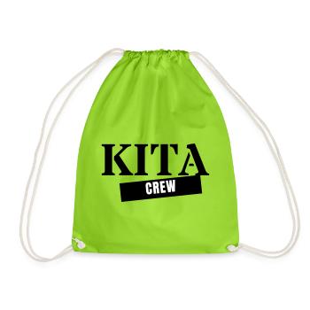 Kita Crew - Don pour l’éducatrice d’équipe de maternelle - Sac de sport léger - vert néon - Devant