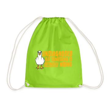 Non diagnostiqué mais quelque chose ne va certainement pas Seagull - Sac de sport léger - vert néon - Devant