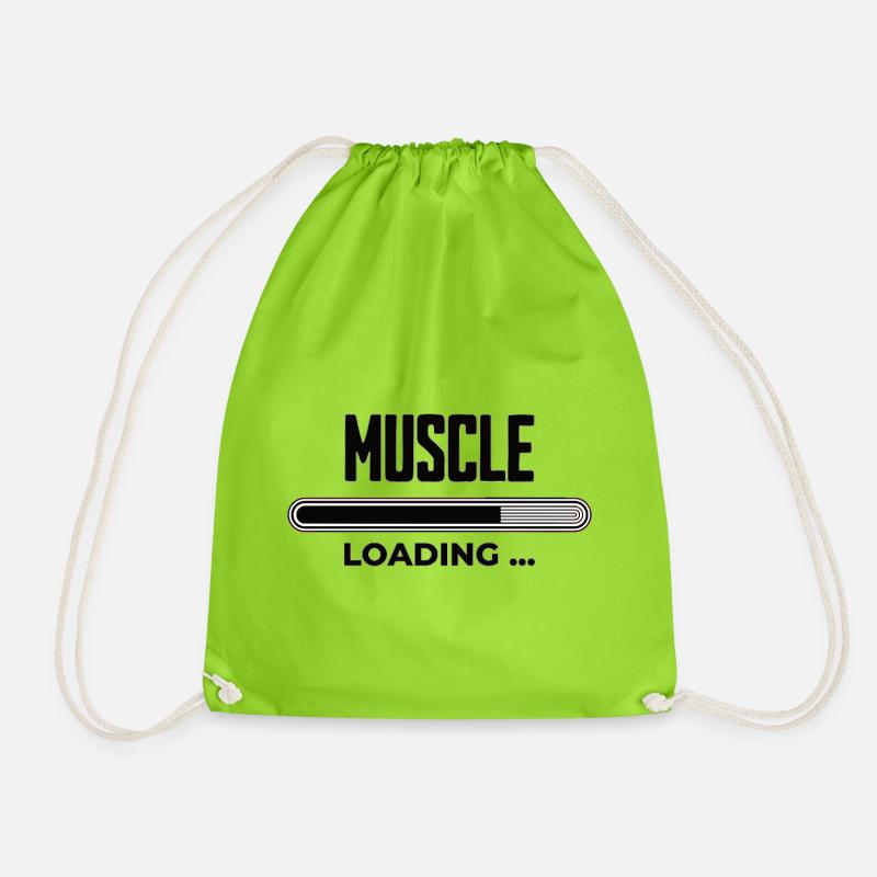 Muskel Loading Fortschritt - Turnbeutel - Neongrün