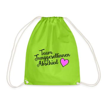 Équipe de jeune fille - Sac de sport léger - vert néon - Devant