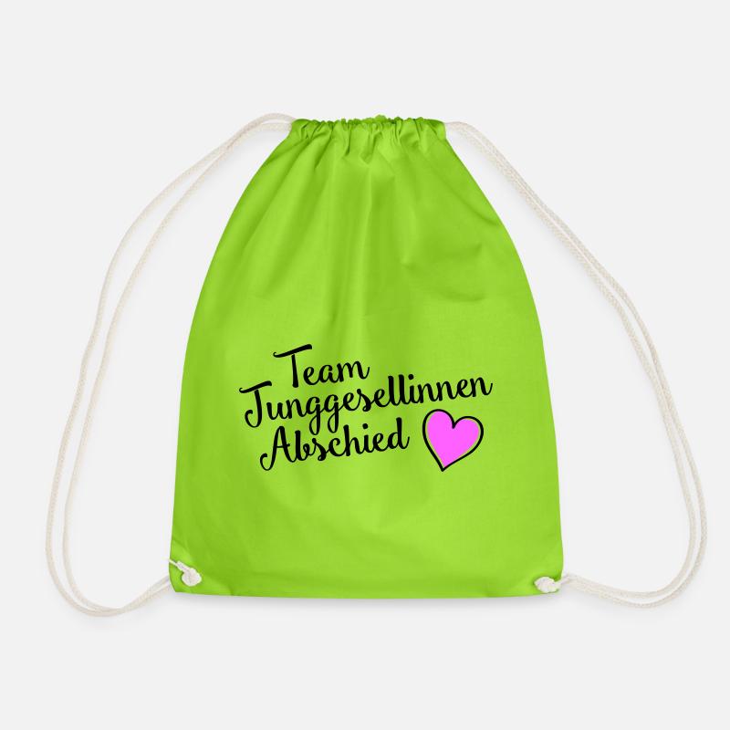 Hen Party Team - Drawstring Bag - neon green