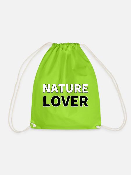 Nature Lover - Turnbeutel - Neongrün