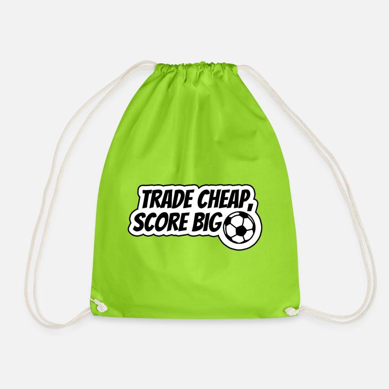 Tread cheap, score big - Turnbeutel - Neongrün