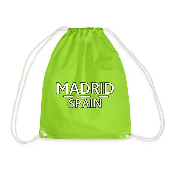 Madrid – Espagne - Sac de sport léger - vert néon - Devant