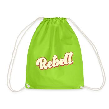 rebel dieb rowdy rebell bandit hustler gang crime - Turnbeutel - Neongrün - Vorne